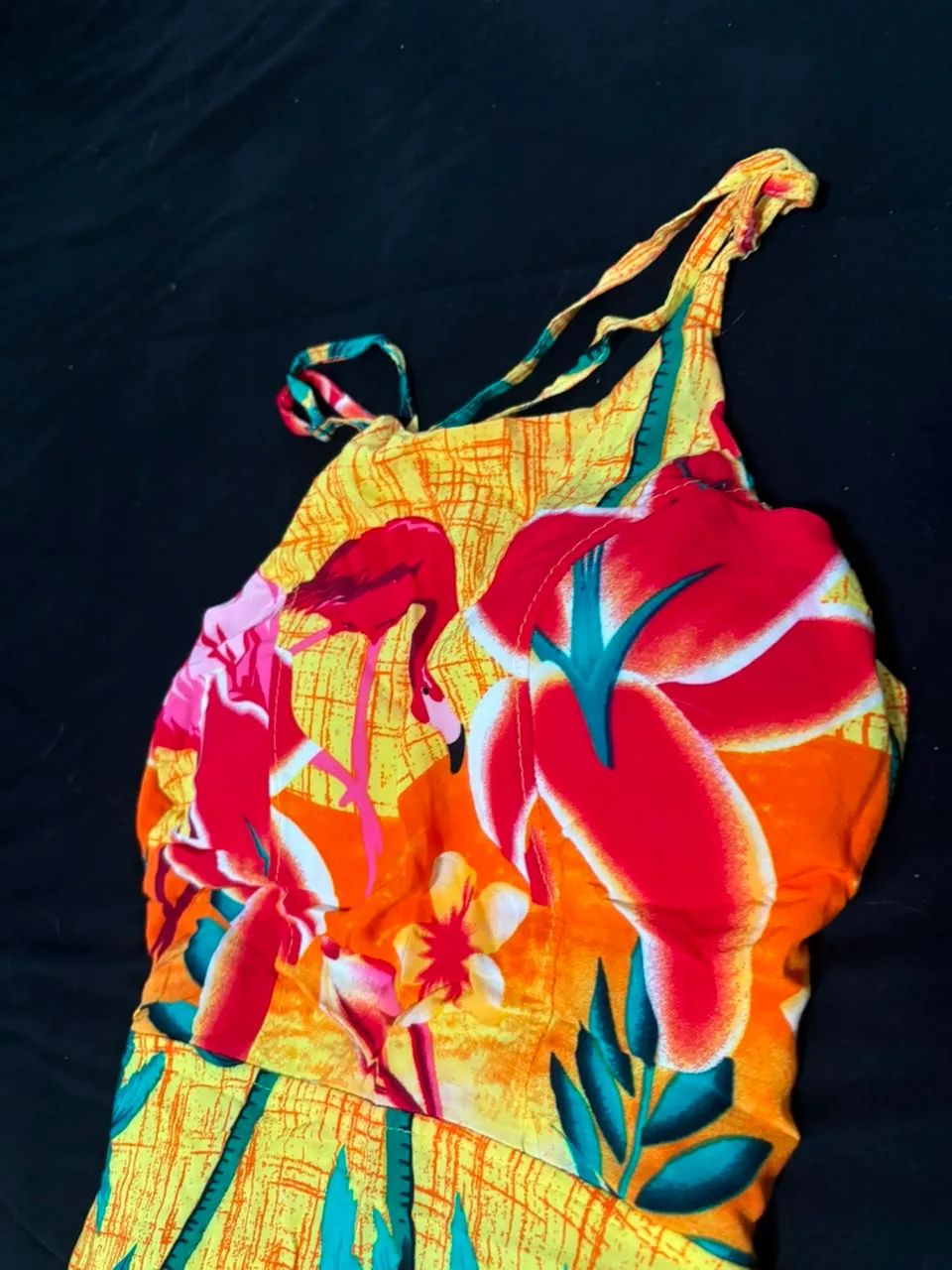 Vestido longo estampado