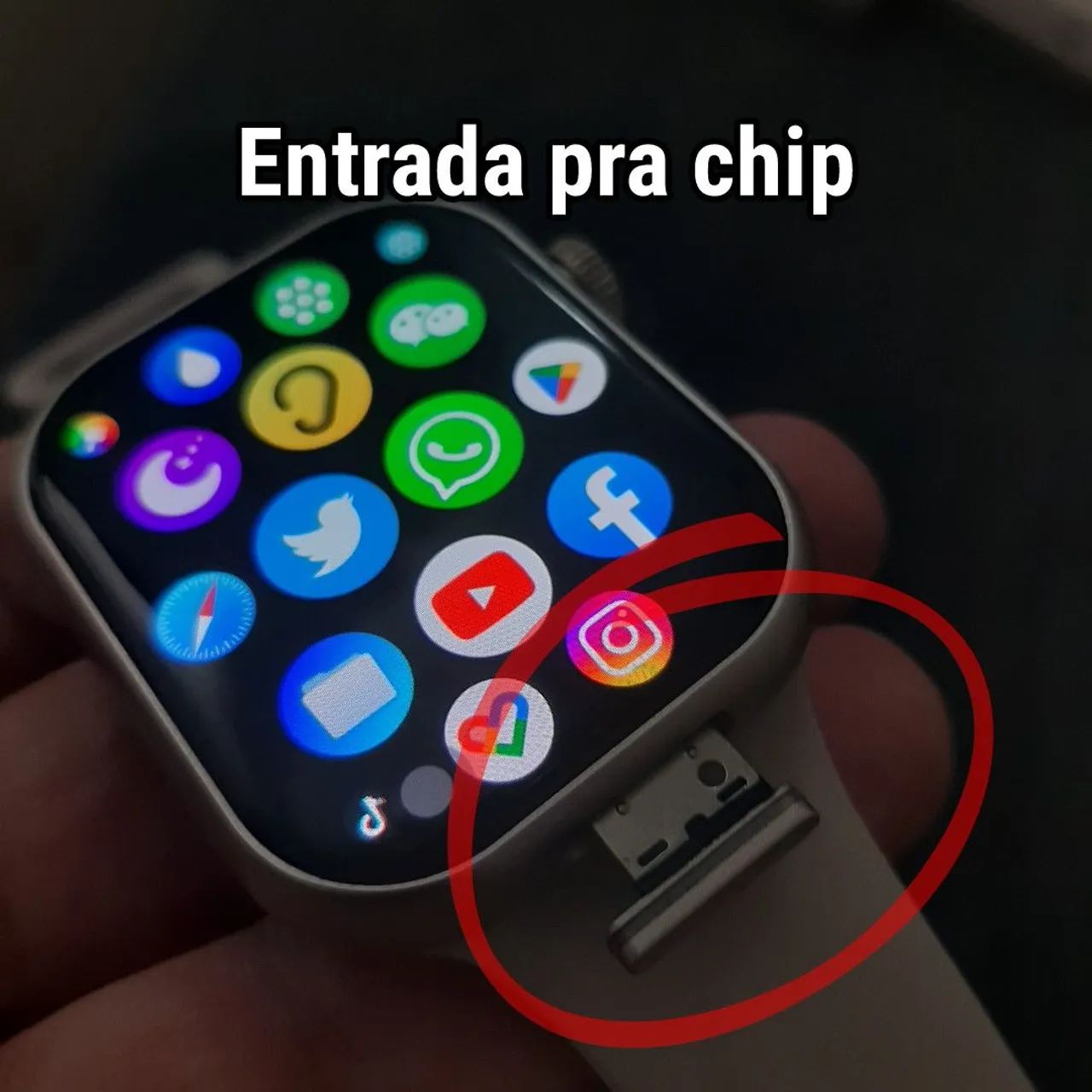 Relógio Smartwatch Android com chip e câmera - Foto 4
