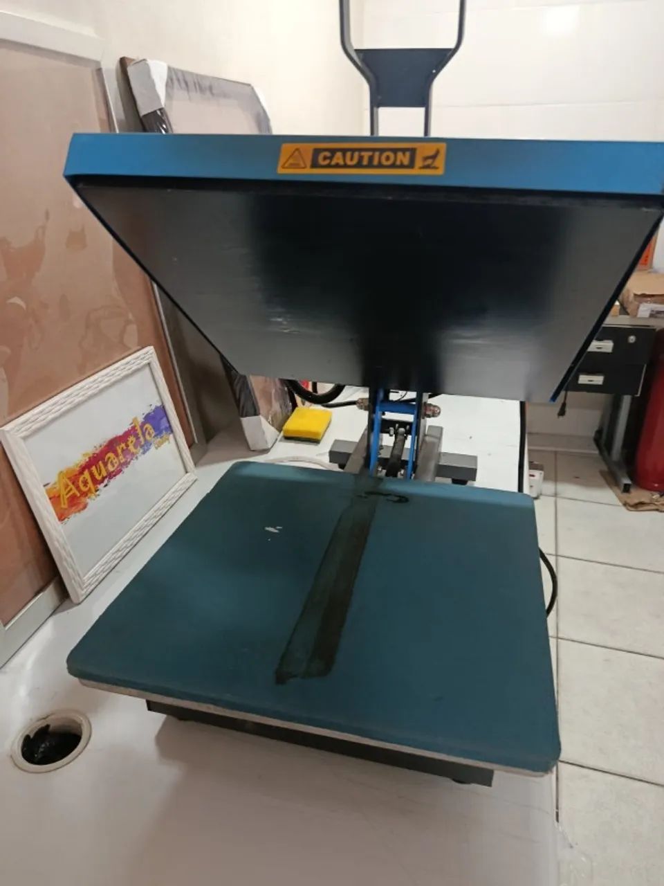 Prensa Térmica Manual Plana - Sublimação/Transfer - Precisa trocar Fio interno - Foto 4