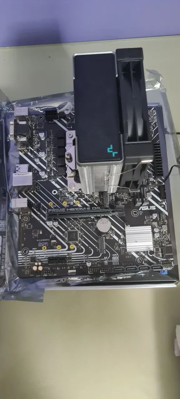 Vendo kit placa mãe + processador + cooler