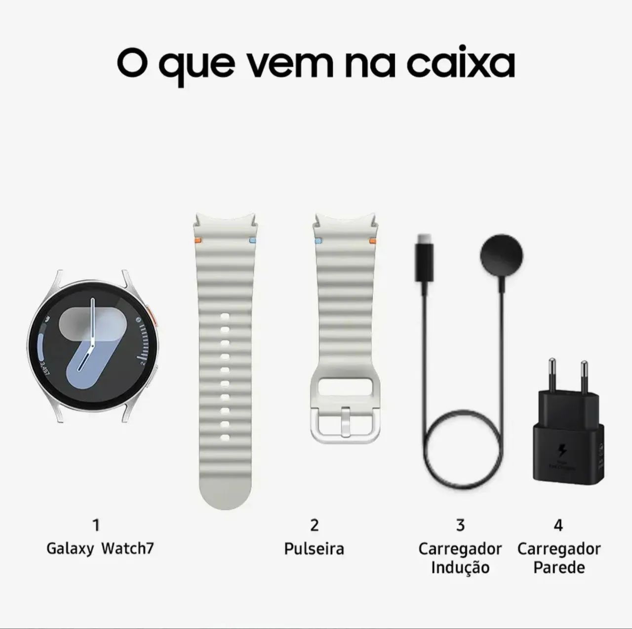 Galaxy Watch7 (Bluetooth, 44mm) Prata - Foto 3