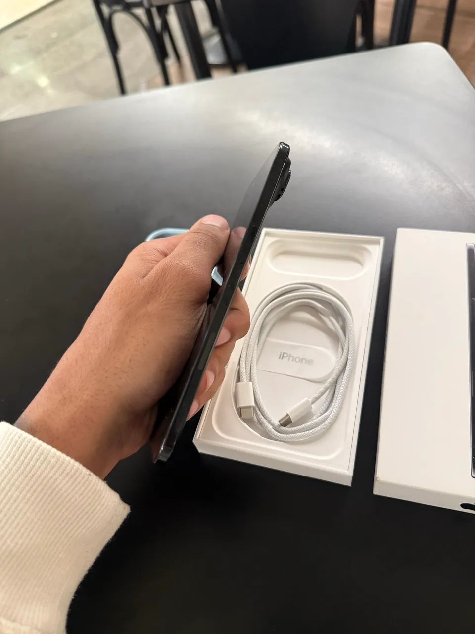 Iphone 17 Air 256GB + NOTA FISCAL + CAIXA E CABO ORIGINAIS / Parcelo em 12x / Troco  - Foto 4