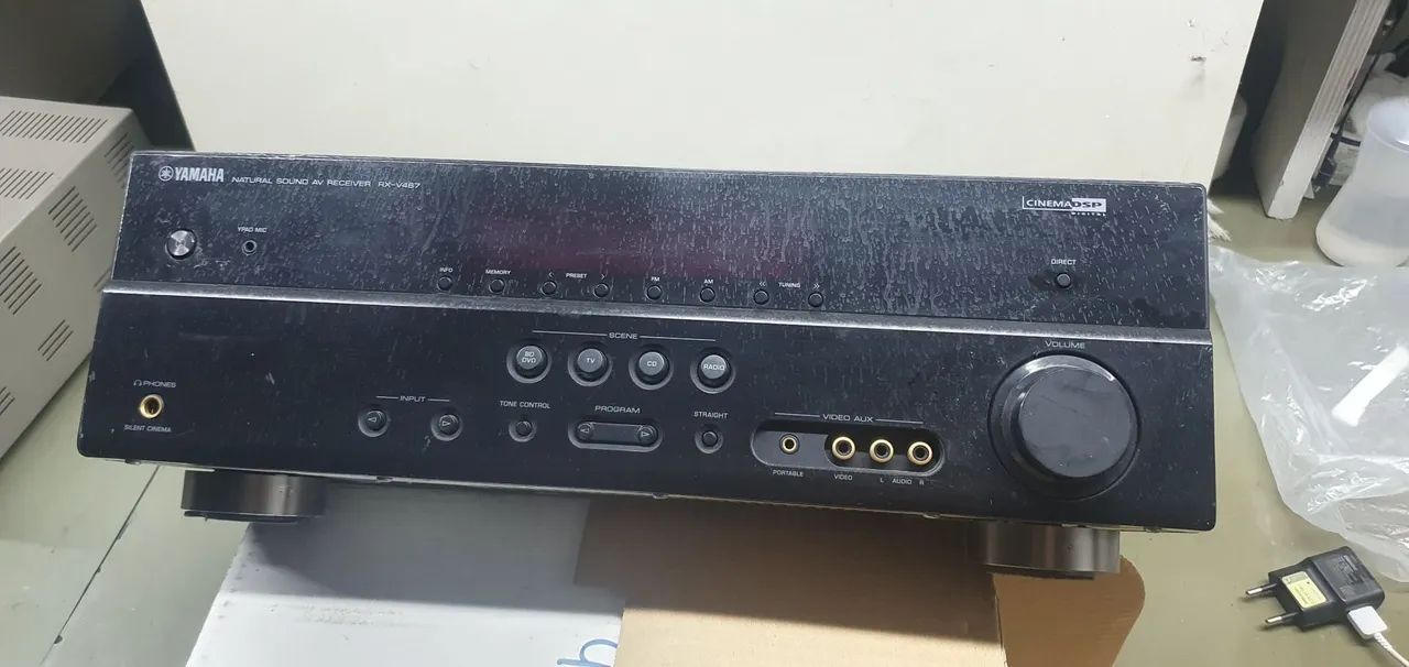 Receiver Yamaha RX-V467 Sucata, Defeito 