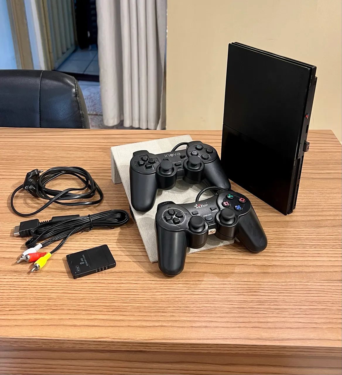 PlayStation 2 Completo com 2 Controles, Cabos e Adaptador HDMI