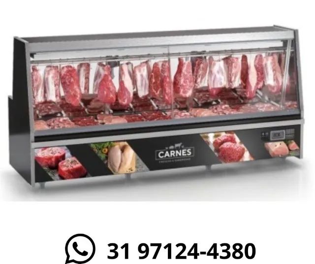 Balcão de Açougue 3M Preto Gelopar 220v