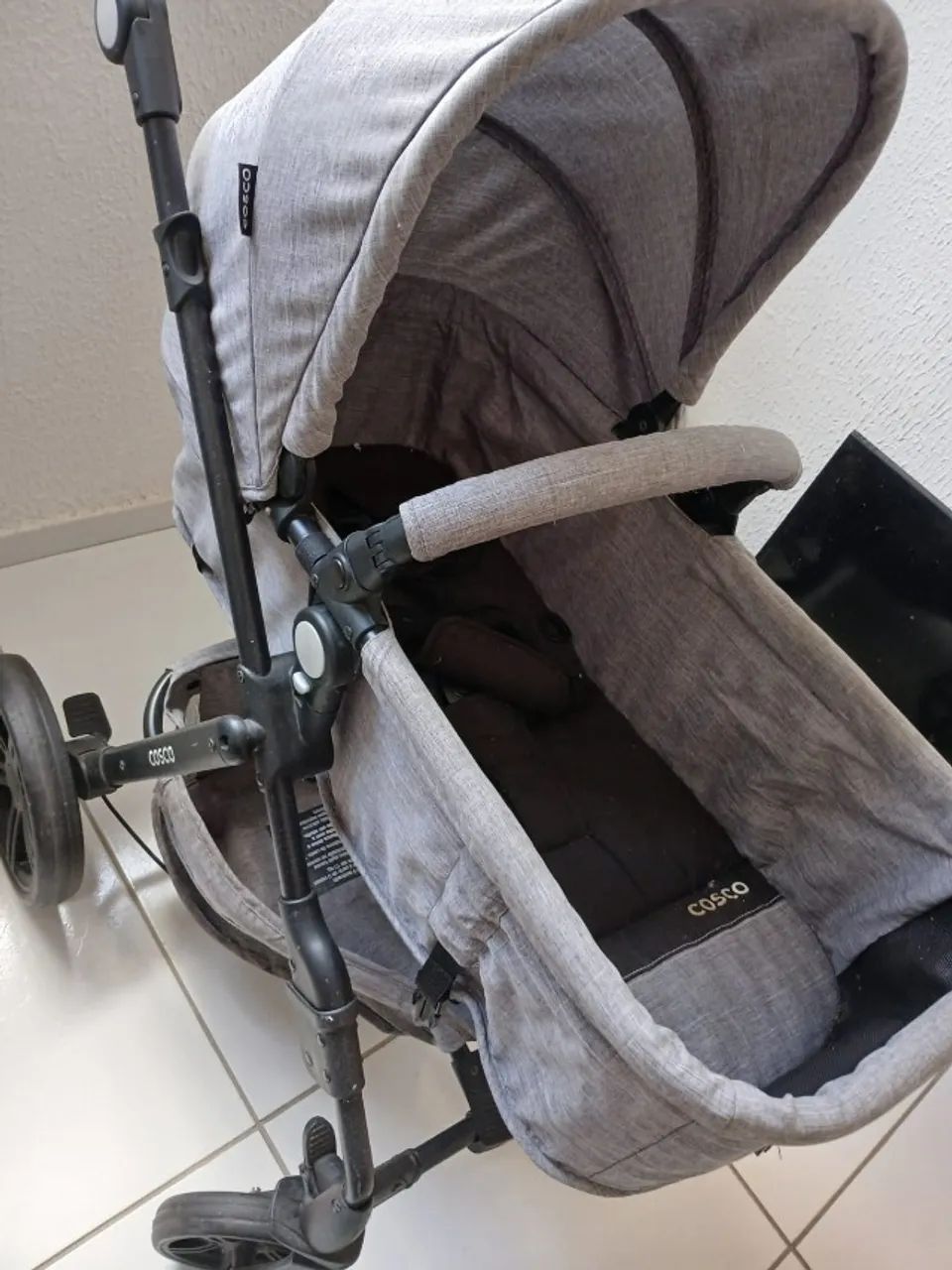 Carrinho 3 em 1 (Moisés + Bebê Conforto) - Estado de Novo! - Foto 6