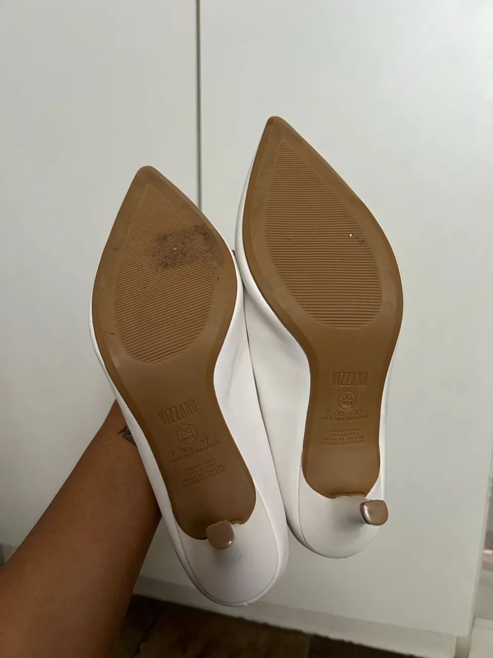 Scarpin branco Vizzano 36 - Foto 4
