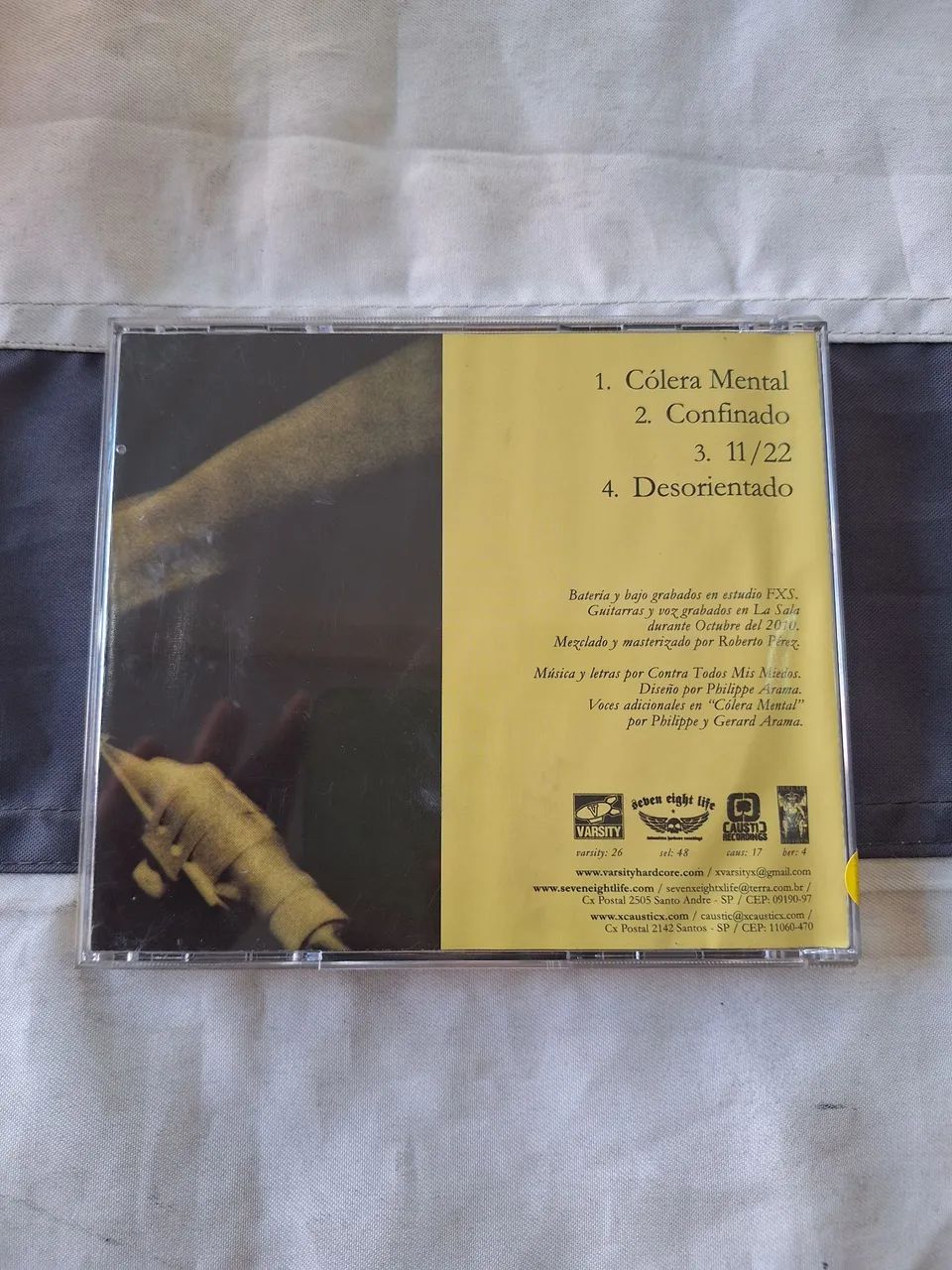 CD Contra Todos Mis Miedos Cólera  - Foto 2