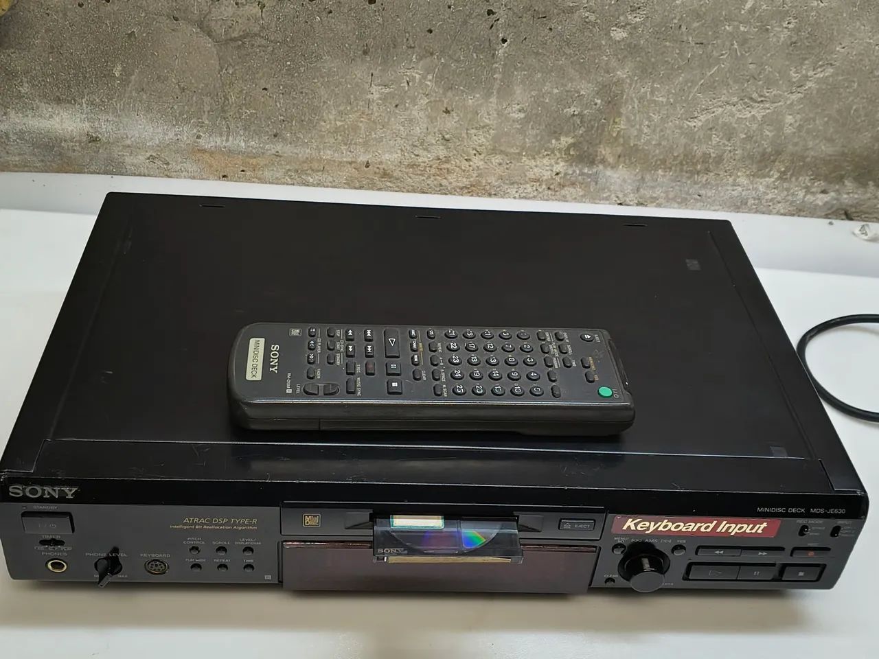 Mini disc deck Sony MDS je630 com controle  - Foto 4