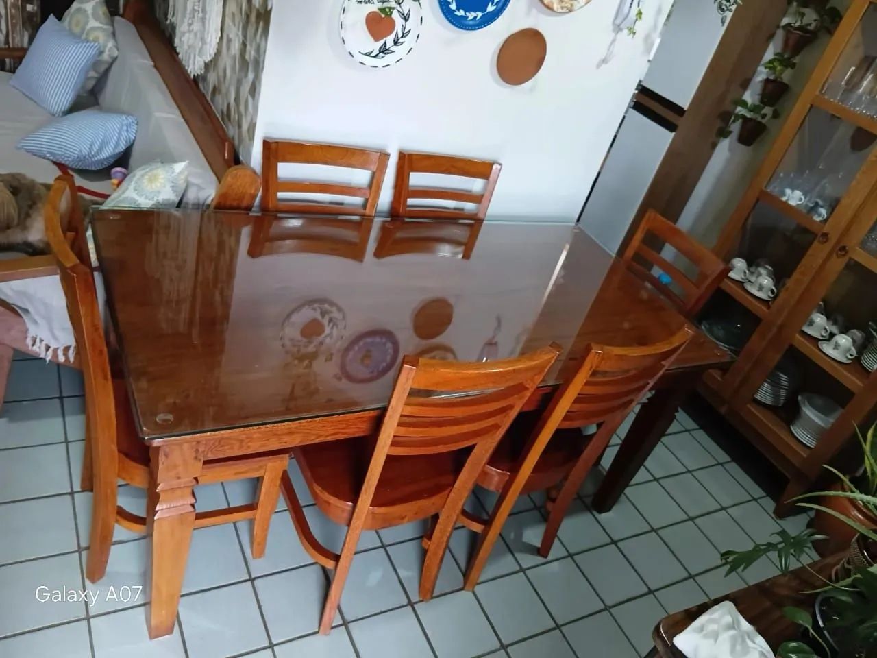 Mesa de madeira pura