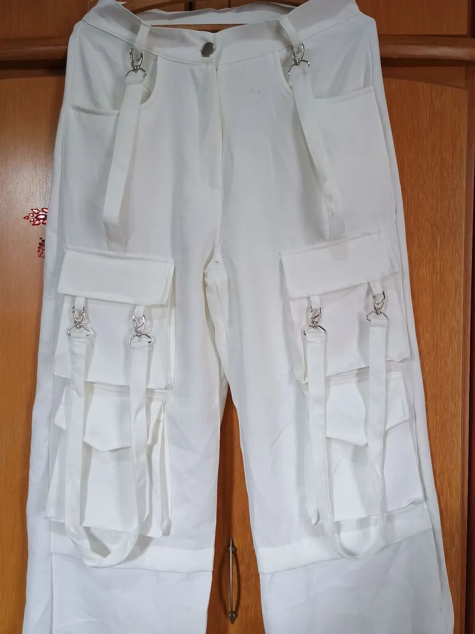 Calça feminina branca cargo  - Foto 5