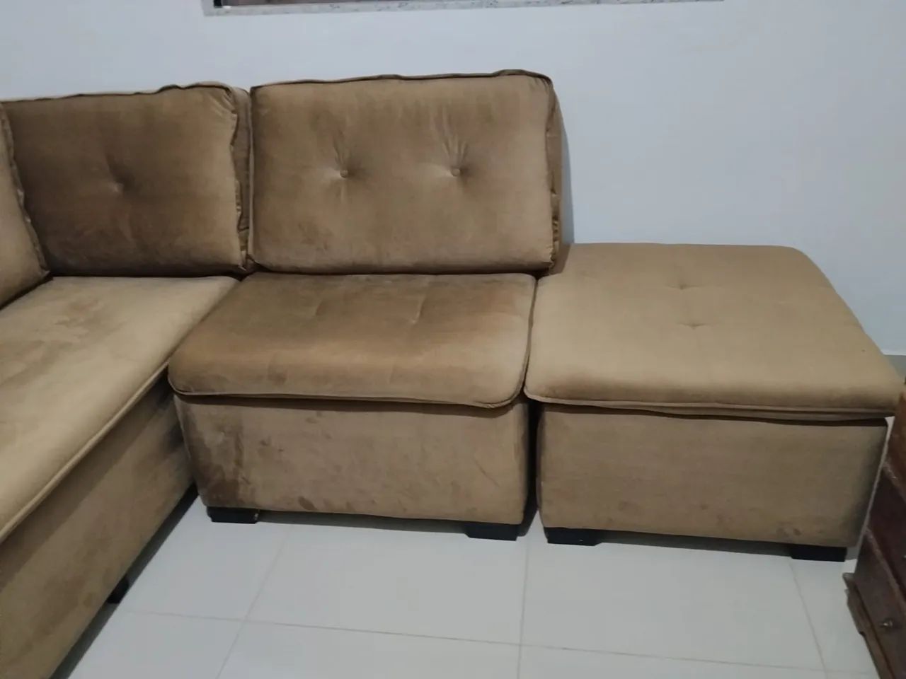 Sofa de Canto 8 lugares - Pouco Usado - Foto 5