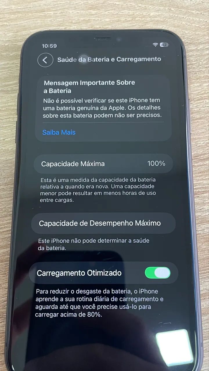 IPHONE 11 - 128GB PRETO - 100% - IMPECÁVEL  - Foto 2