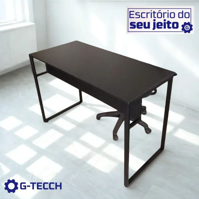 Mesa Industrial Reforçada 1,1m NOVA Birô Multiuso Computador Notebook Escritório de Estudo - Foto 2