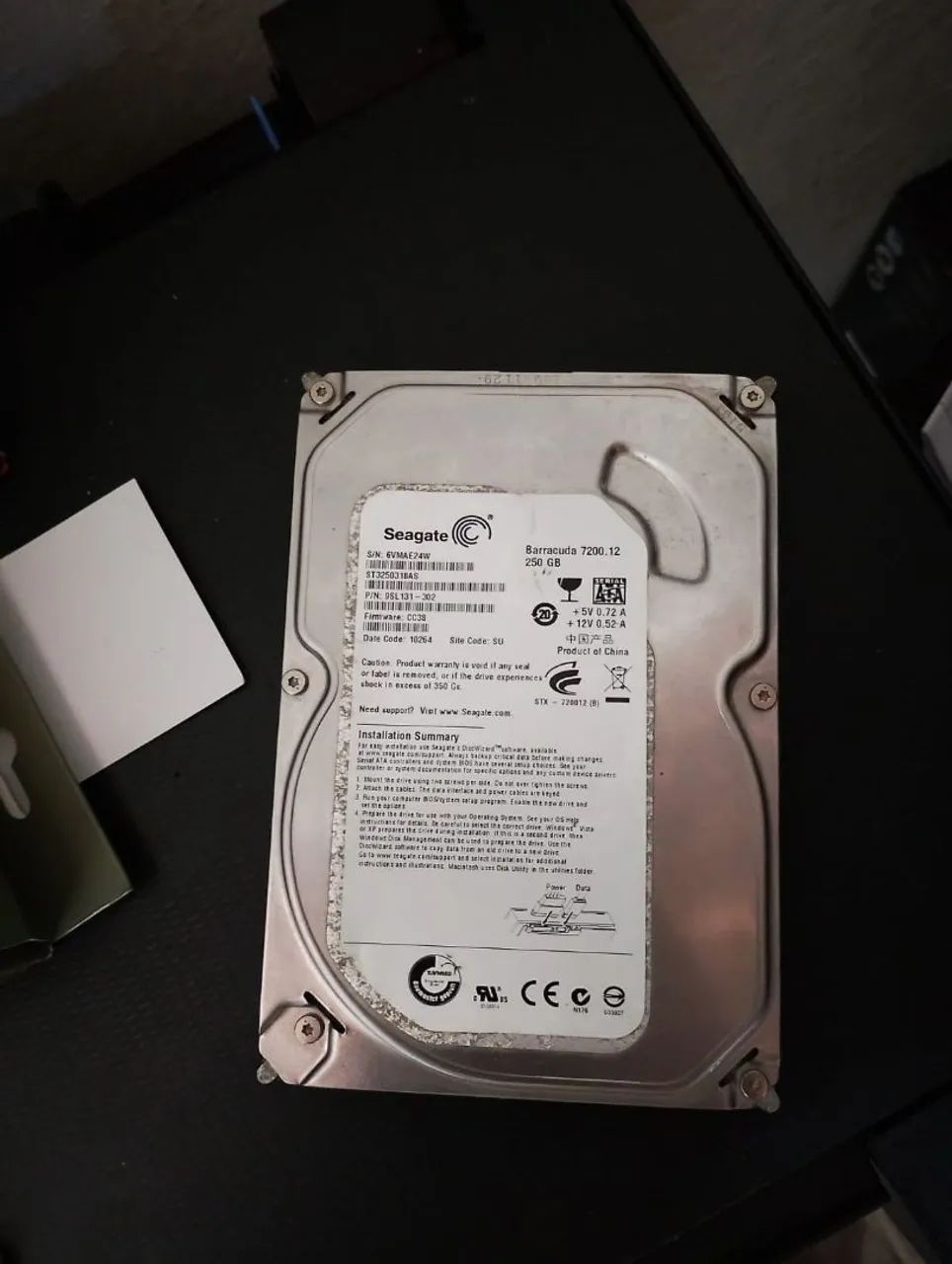 HD burocrata 250 GB funcionando/saudável
