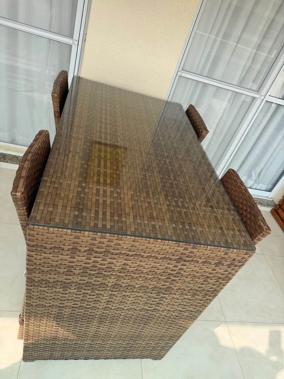 Bistrô em vime com 4 banquetas - Foto 5