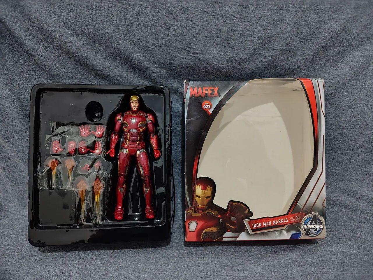 Boneco homem de ferro Mark 45 mafex bootleg 