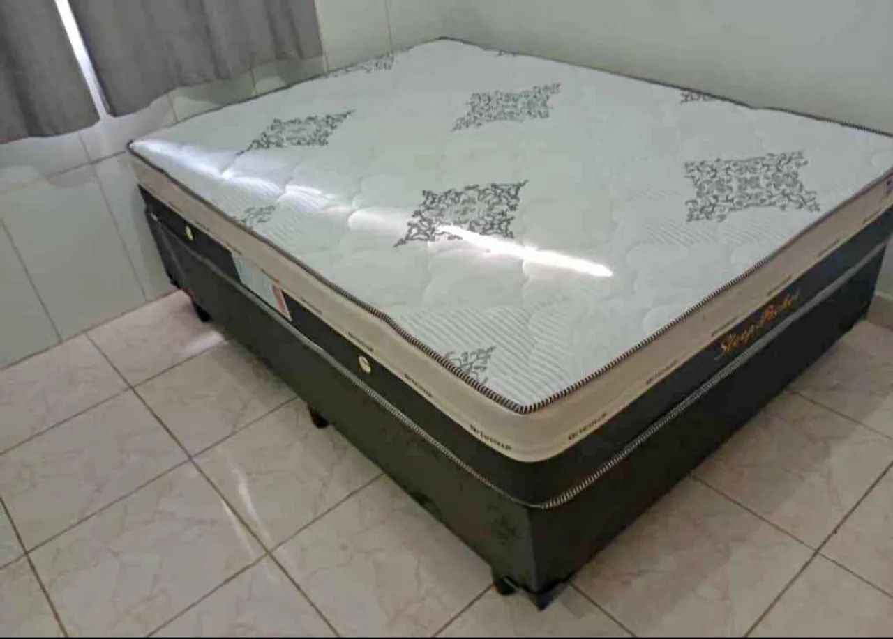 Cama casal molas ensacadas colchão 25cm - Foto 4