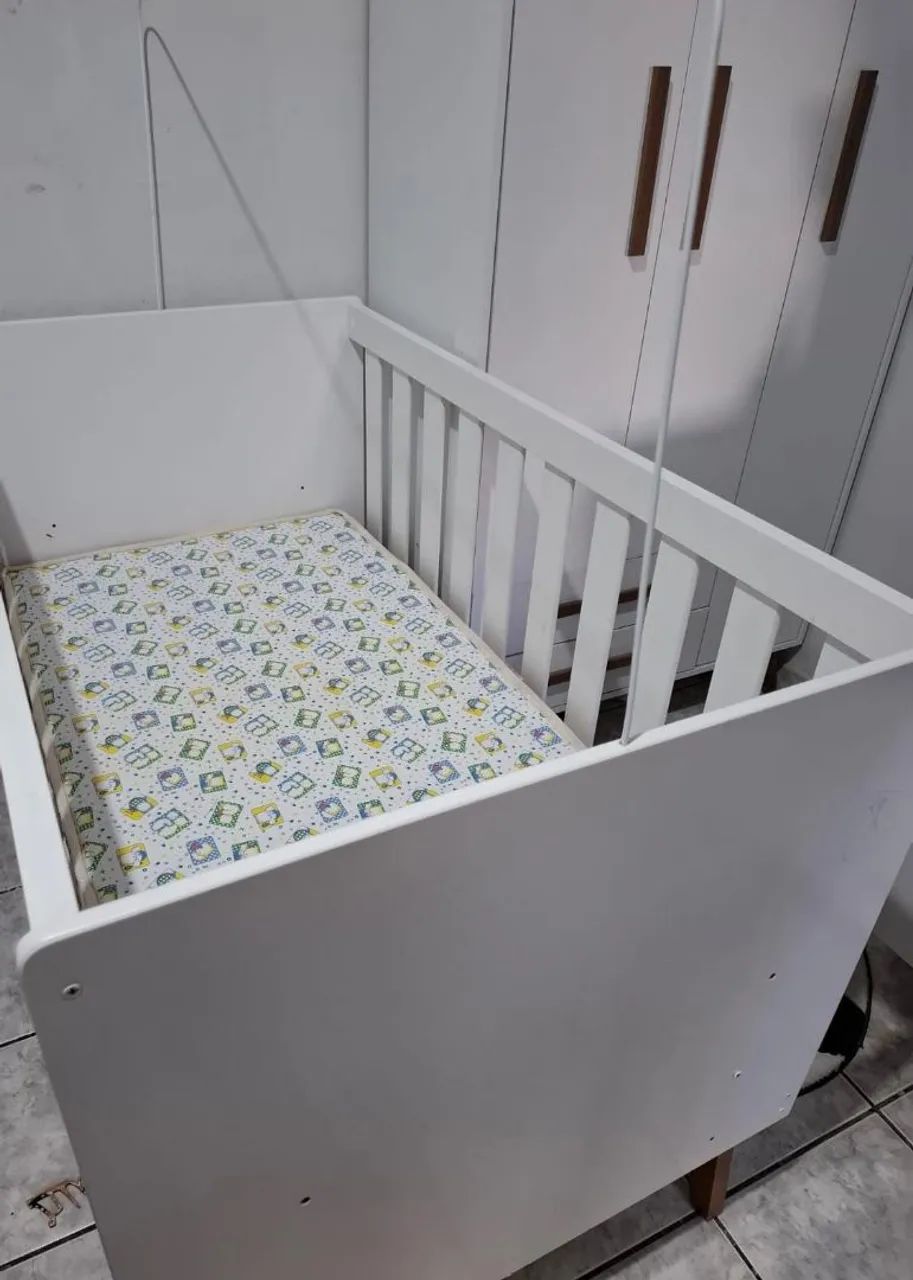 Berço com colchão 100% MDF