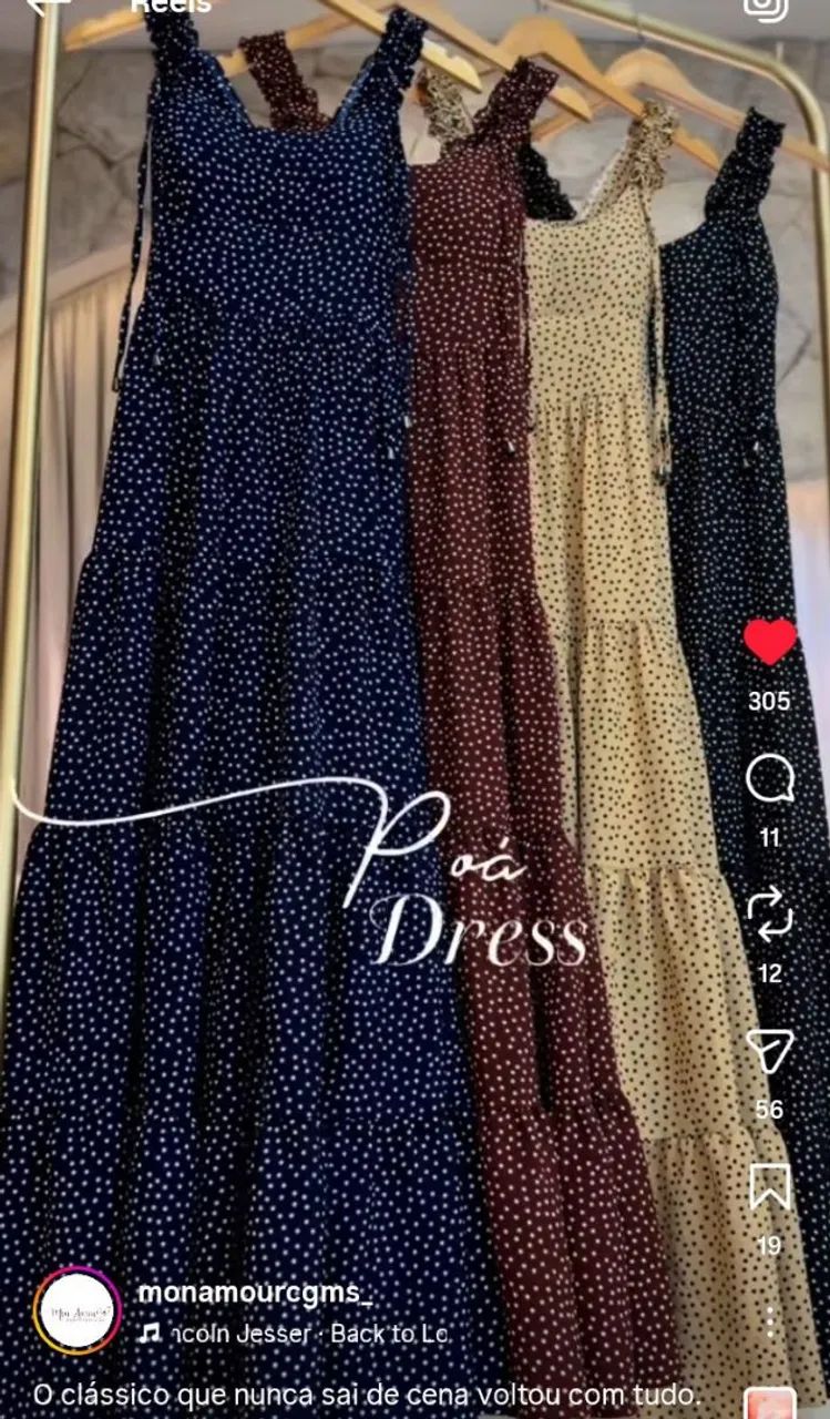 Vestido longo Poá  - Foto 2