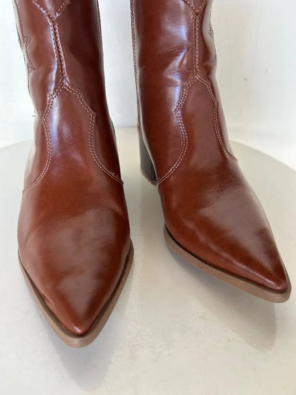 Bota Texana Marrom  - Foto 5