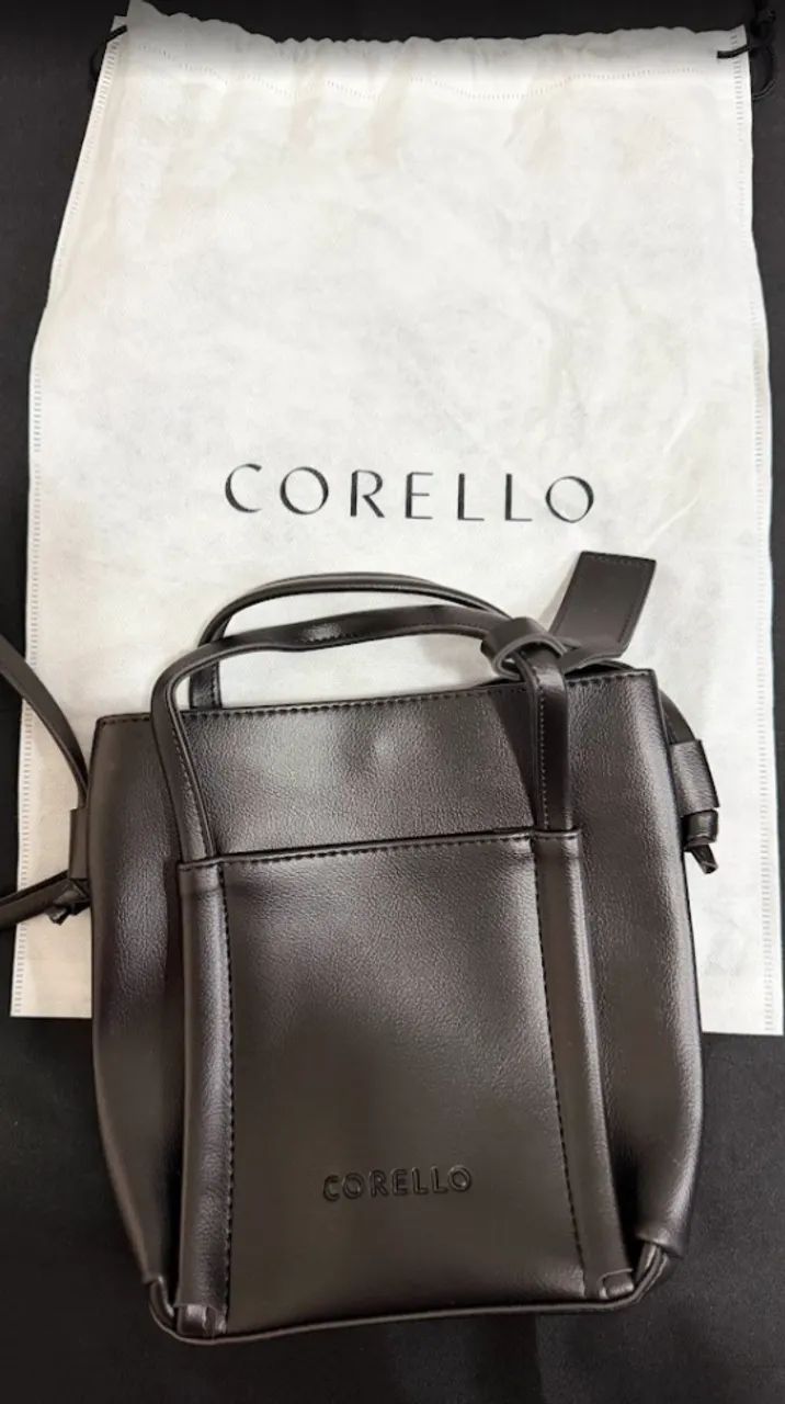 Bolsa preta Corello (mão e transversal), original, nova, nunca usada, com dust bag - Foto 2