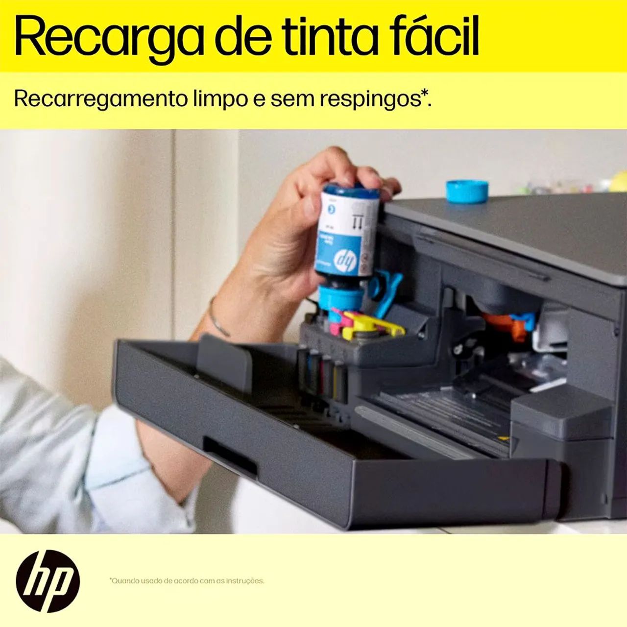 Impressora Multifuncional HP Smart  Colorida USB e Wi-Fi Bivolt - Foto 5