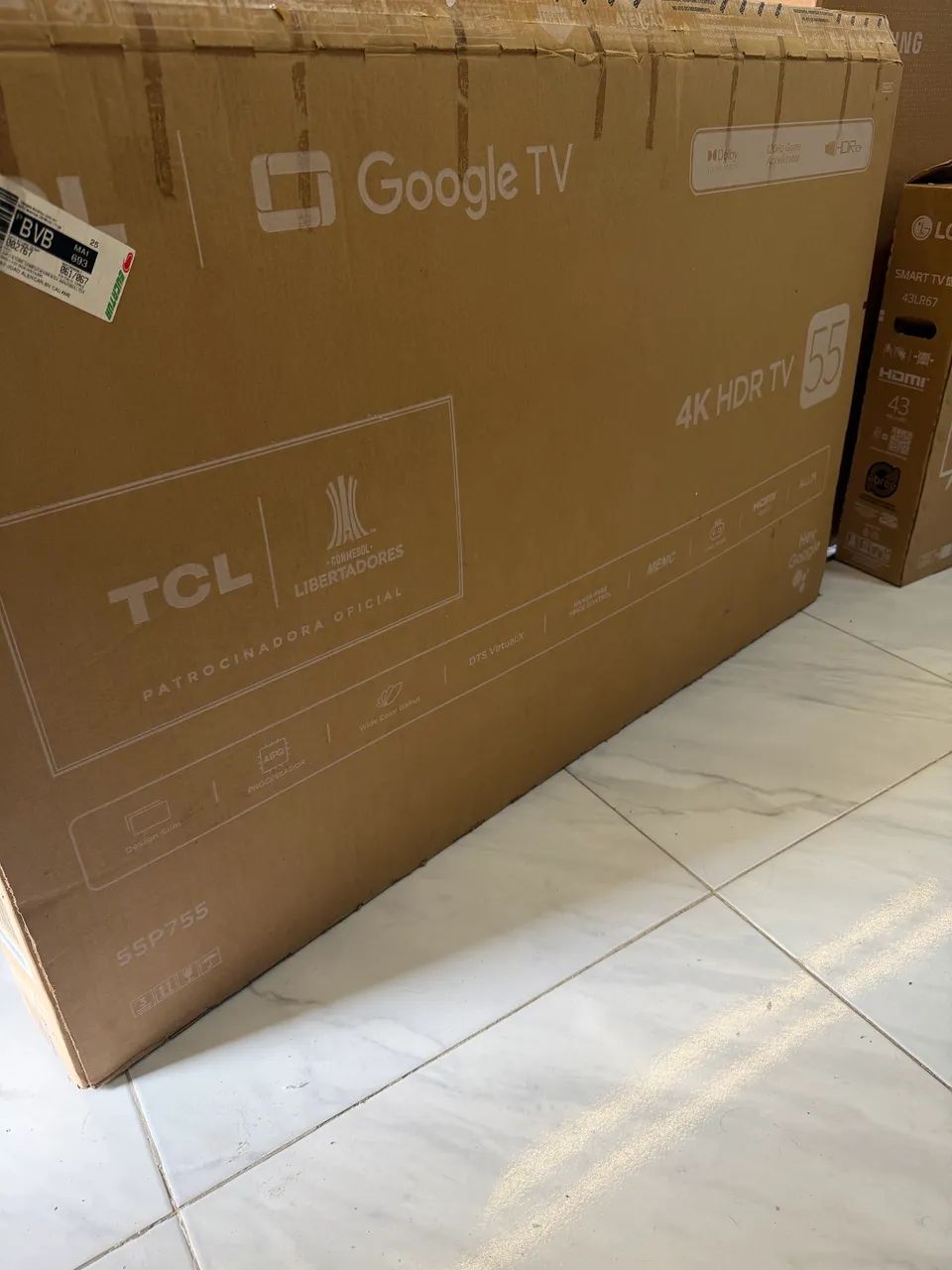 55 polegadas, TCl ,novinha na caixa,só foi usada umas 2 vezes, comando de voz  - Foto 2