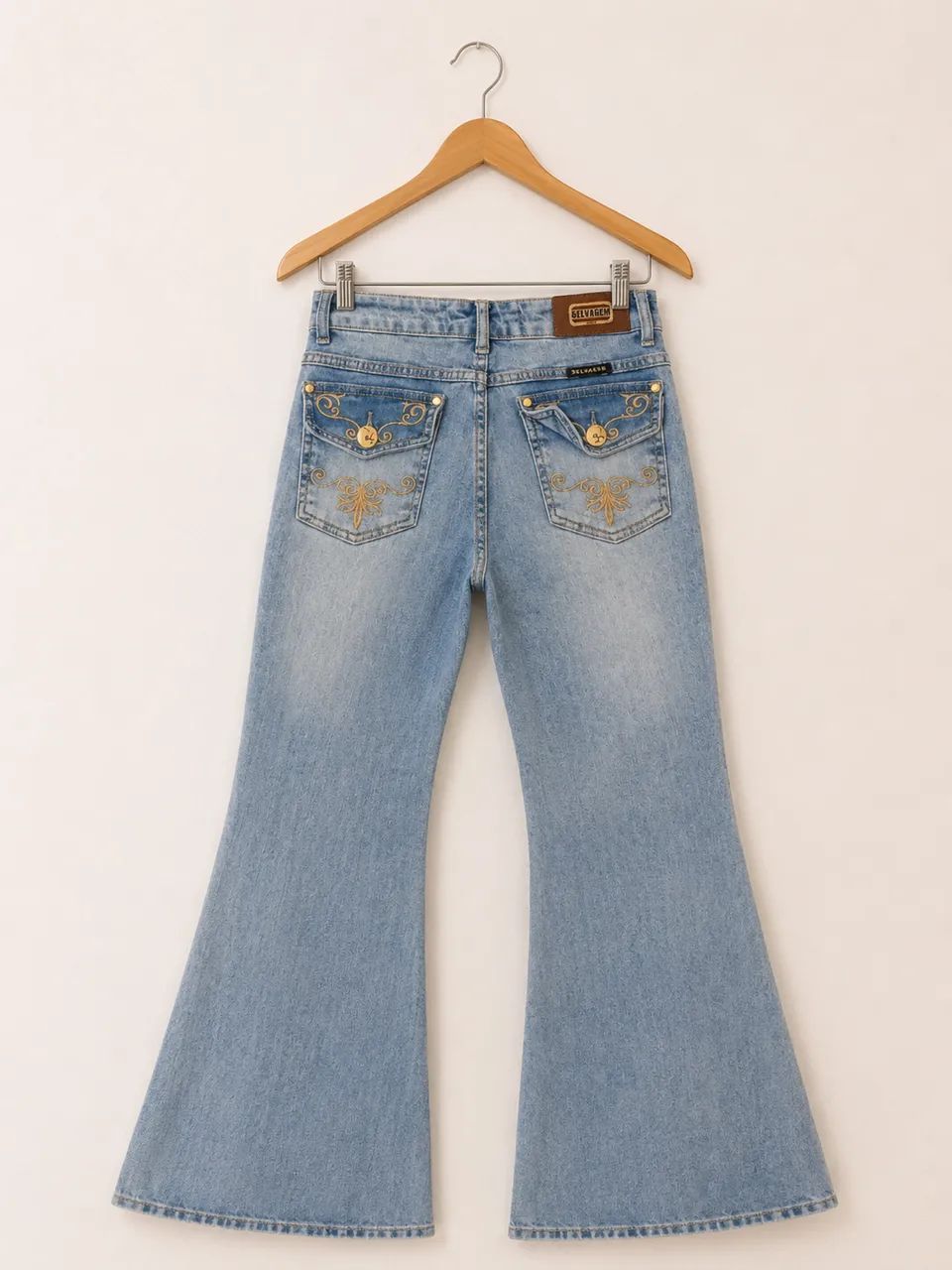 calça flare country selvagem y2k (anos2000)
