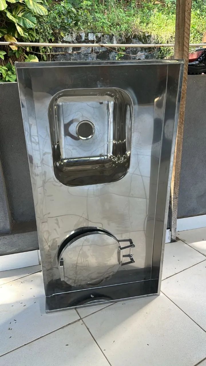 Bancada Expurgo E Pia Em Inox