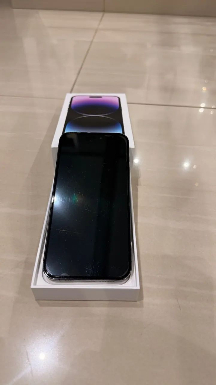 Iphone 14 pro max 256gb roxo - Único Dono