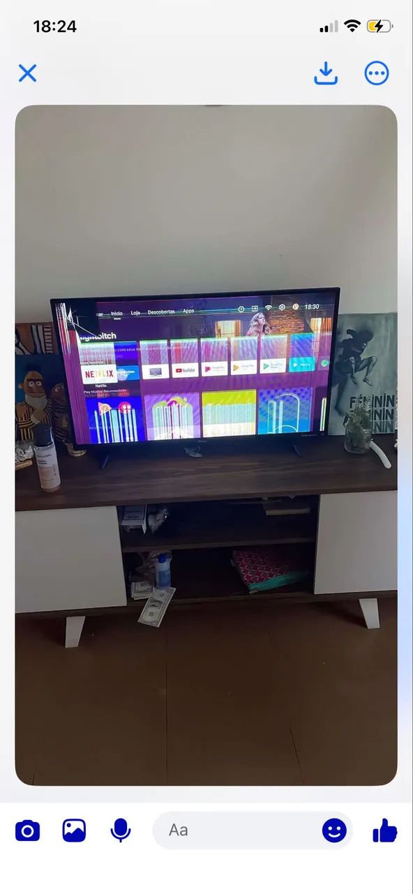 Televisao com display queimado a venda 32?