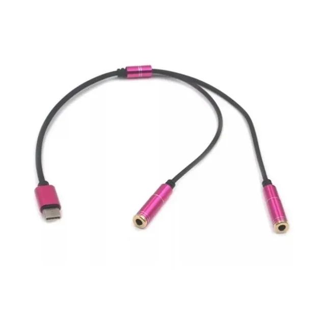 Cabo Adaptador Tipo C para Microfone e Fone Knup - Foto 4