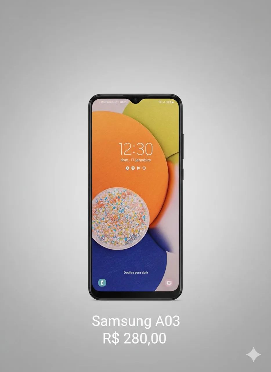 Celular Samsung A03 64gb memória 