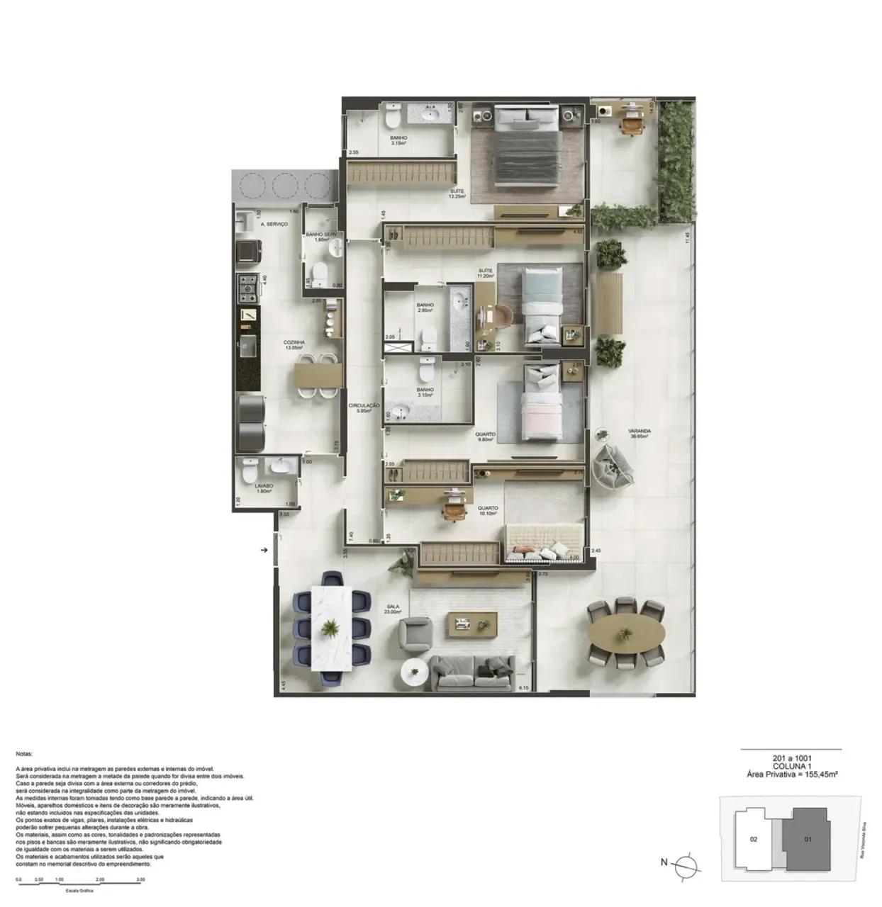 PLANTA 155m²