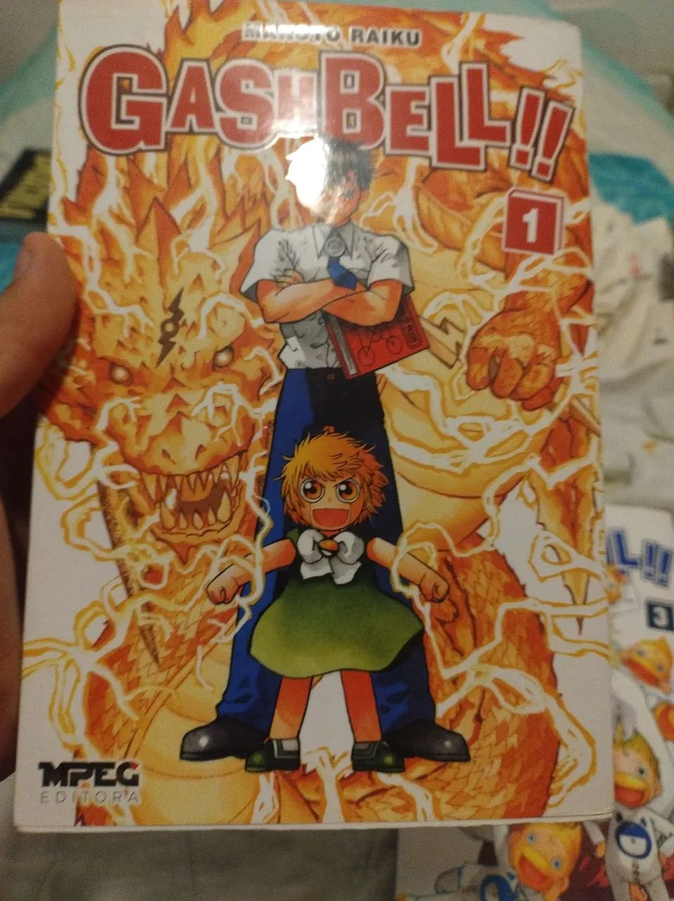 Mangá GashBell Volume 1 e 3  - Foto 2