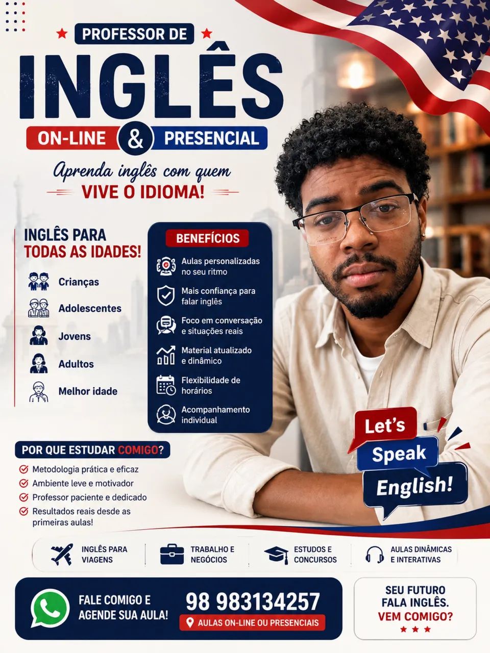 Professor particular de inglês 