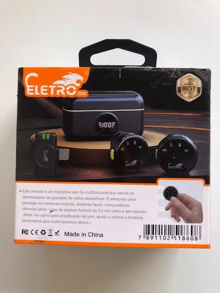MIcrofone de Lapela sem fios Eletro mex EL-1860 - Foto 2