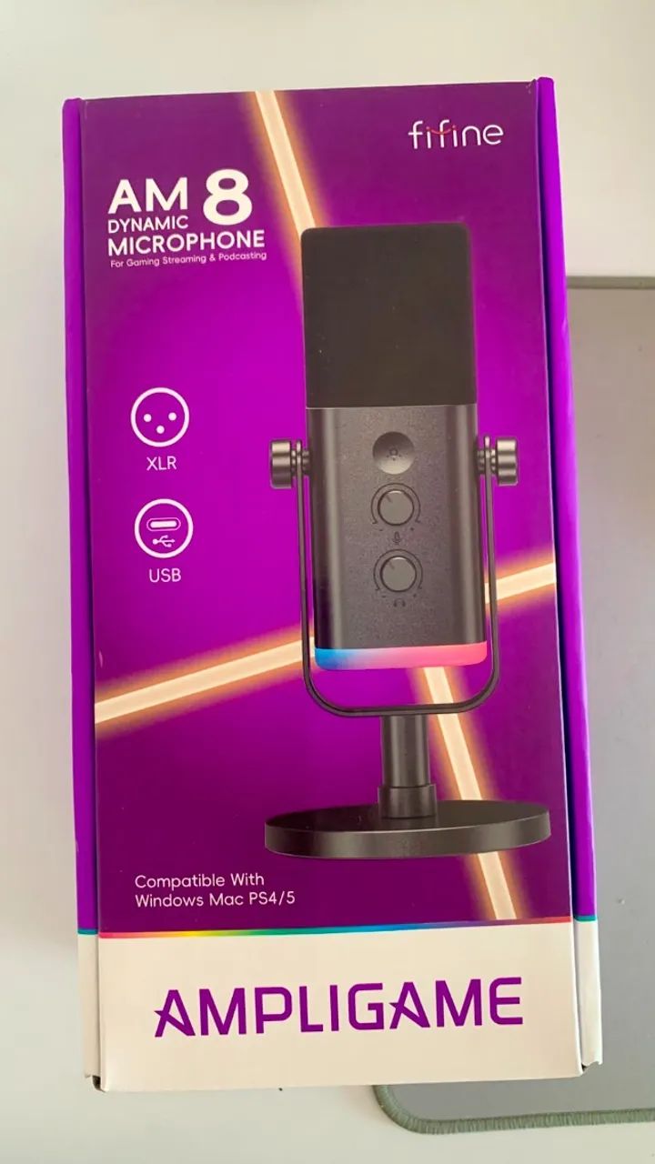Microfone Fifine Ampligame AM8 USB/XLR - Foto 5
