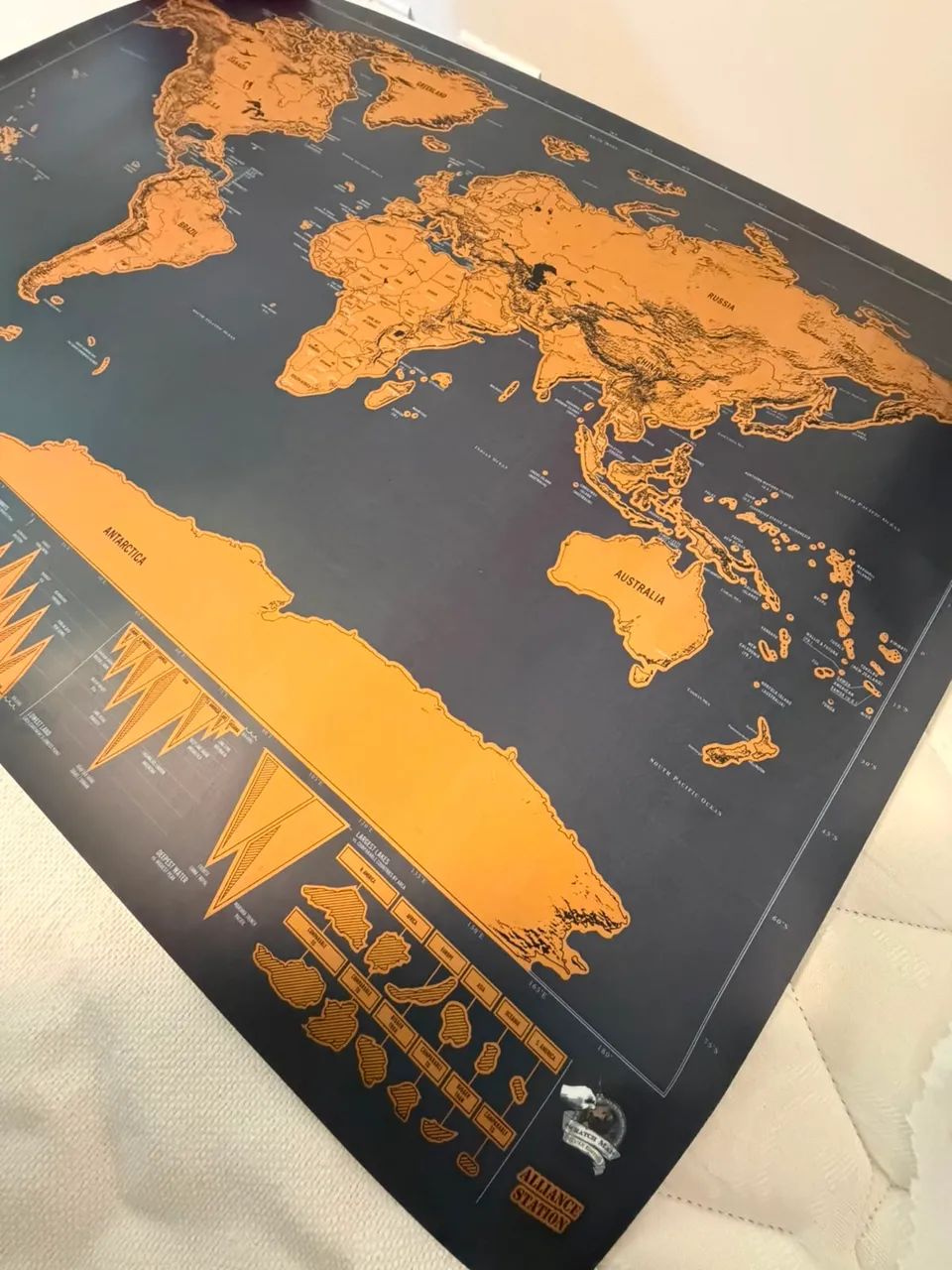 Mapa mundial raspar / scratch map