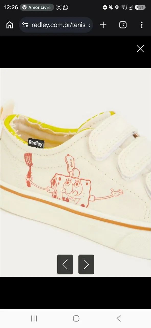 TÊNIS REDLEY BOB ESPONJA - Foto 4