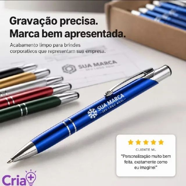 Canetas de metal personalizadas a laser eventos corporativos e empresariais melhor preço  - Foto 2