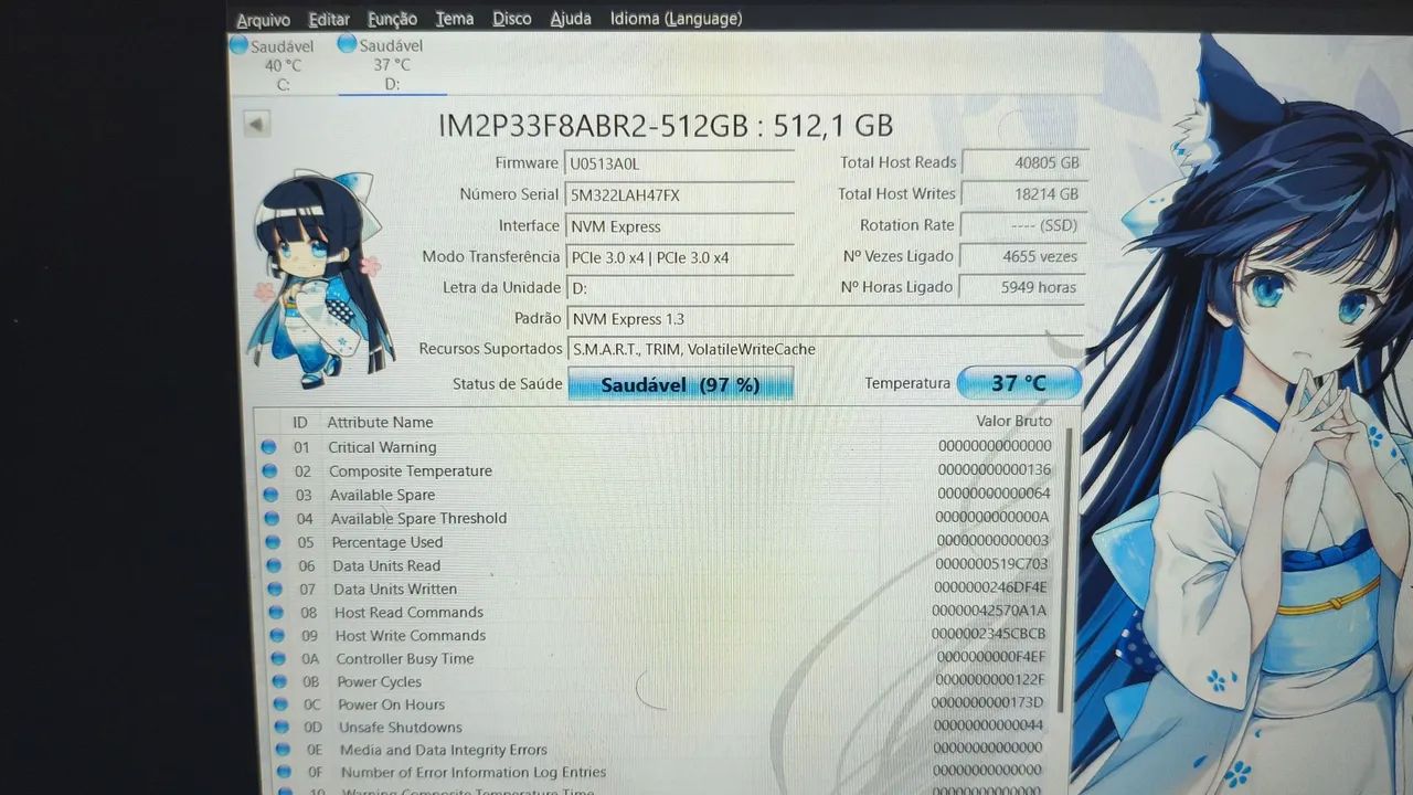 Ssd nvme adata 500gb - Foto 4