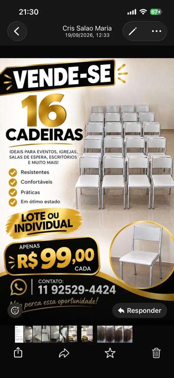 Cadeiras de ferro 