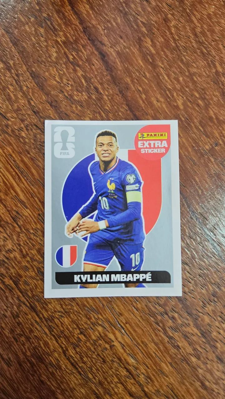 Kylian Mbappé Extra Sticker PRATA