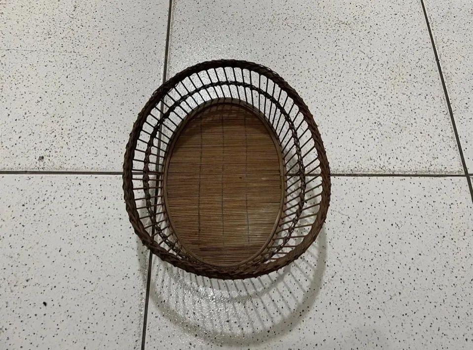 Cesto de Bambu Oval para Decoração - Foto 3