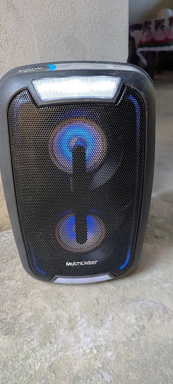 Caixa Multilaser 200w, mp3, Bluetooth 
