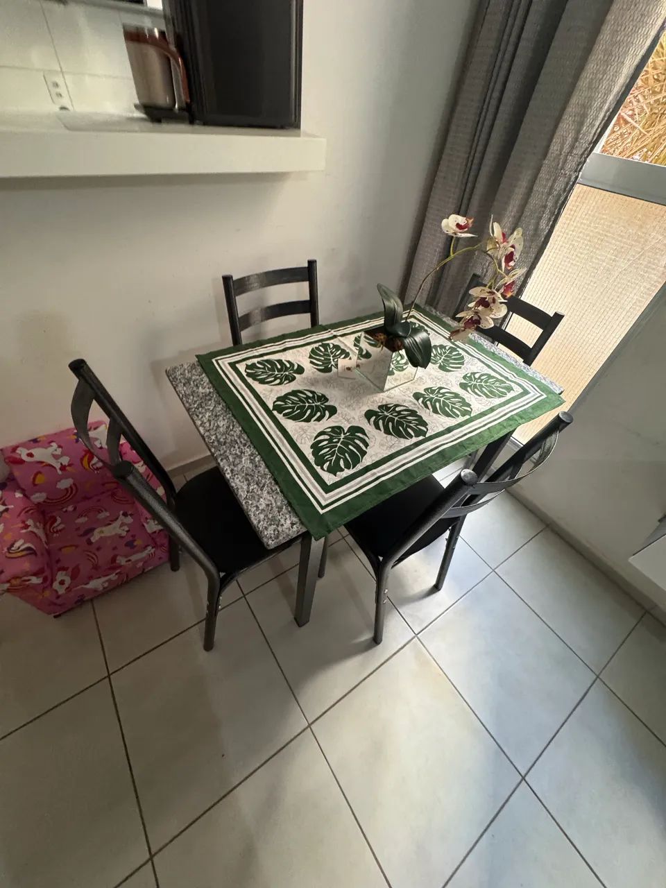 MESA DE GRANITO / MÁRMORE NOVA - ESTRUTURA DE FERRO REFORÇADA! 