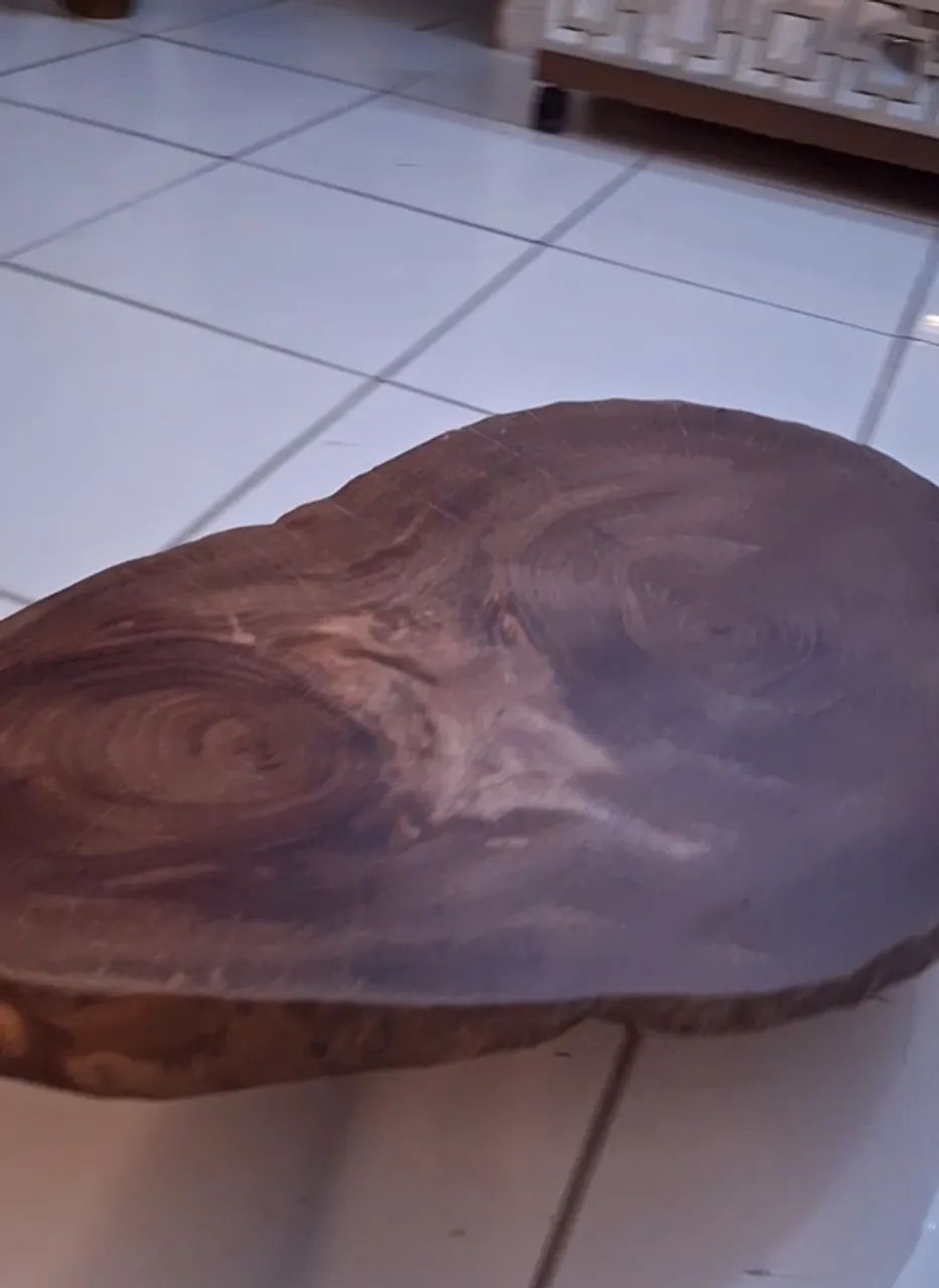 Wood Slice Coffee Table with Casters65569085943555122