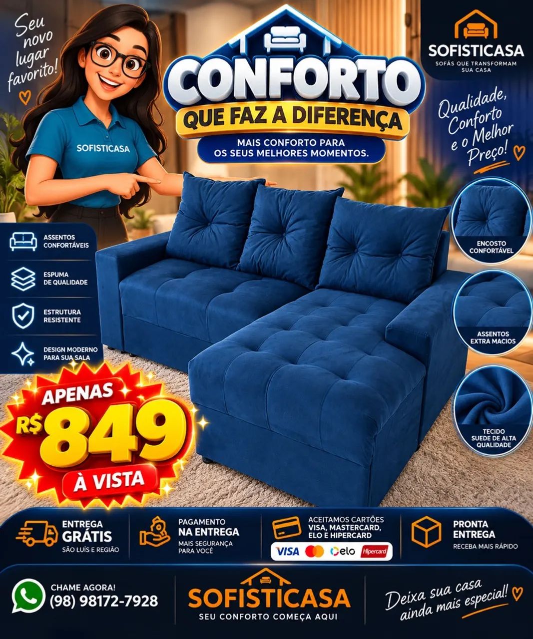 Sofá novos PROMOÇÃO  - Foto 5